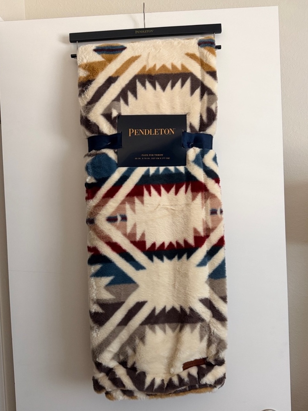 Pendleton Faux Fur Mulit- Color Throw Blanket